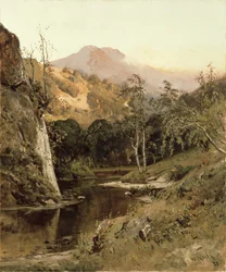 Monte Tamalpais desde el arroyo Lagunitas, 1878