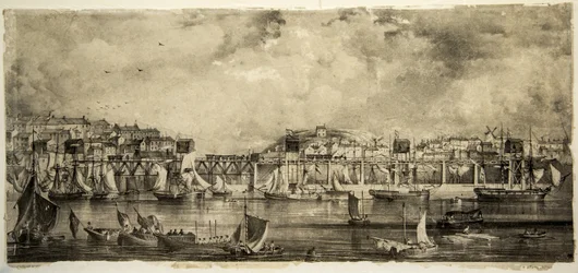La Inauguración de Stanhope y Tyne Drops, South Shields, septiembre de 1834