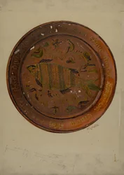 Plato alemán de Pensilvania, c. 1938