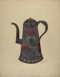 Cafetera de hojalata