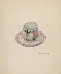 Taza y platillo, c. 1940