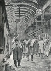 El Mercado de Carne Metropolitano, Smithfield, 1891