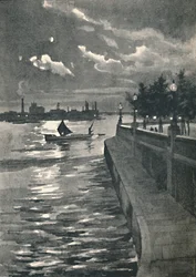 Westminster desde el Puente de Blackfriars - Noche, 1891