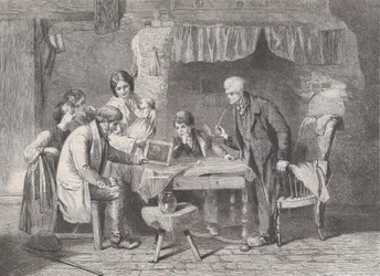 Retrato del abuelo, de Illustrated London News, 4 de enero de 1862