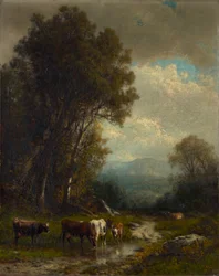 paisaje con ganado