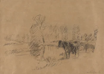 Ganado en un paisaje
