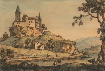 Castillo con vistas a un río