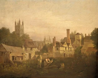 Gloucester desde el noroeste, c.1820