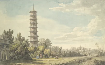 Vista del Desierto en Kew, 1763