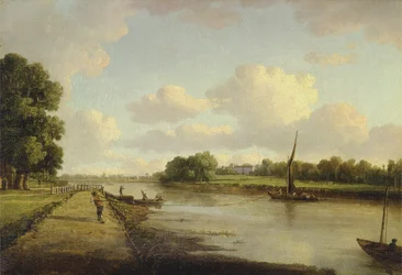Vista del Río Támesis en Richmond (?), c.1776