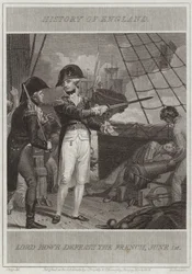 Lord Howe derrota a los franceses