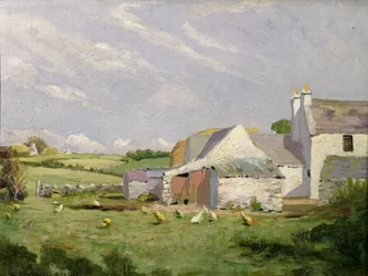 An Anglesey Farm (óleo sobre lienzo)