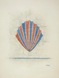 Dibujo de restauración: Pintura mural, 1938