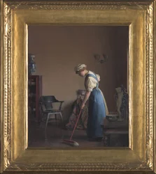 Niña barriendo, c.1912