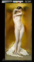 Brillo de oro, destello de perla (óleo sobre lienzo)