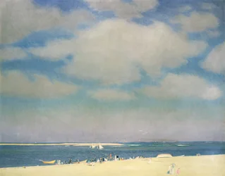 Seascape with Sandy Beach (The Beach at Chatham) c.1915 (óleo sobre lienzo)