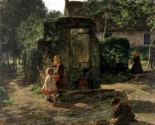 El viejo pozo de la bomba, c.1862-63