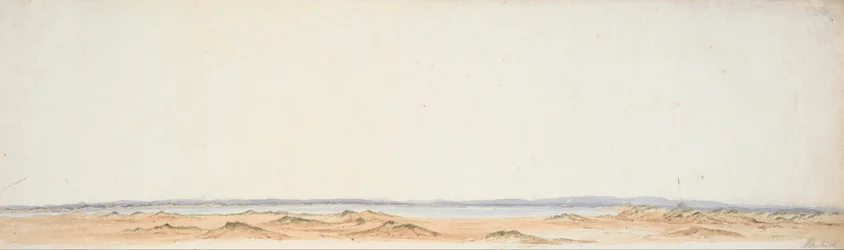 Boceto desde la Orilla Sur del Rangitiki