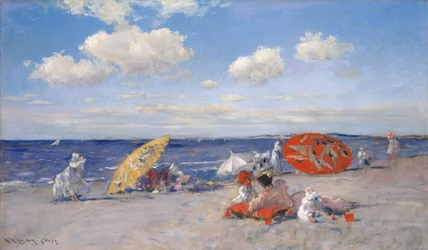 En la playa, ca. 1892
