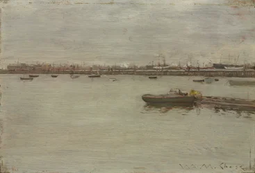 Día gris en la bahía, c.1886