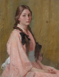 Mona, hija de la Sra. R. William Merritt Chase, c.1894