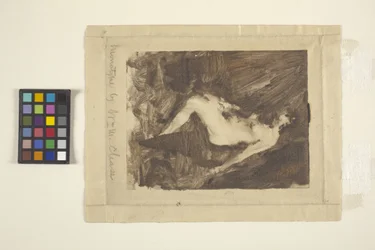 Desnudo sentado (monotipo)