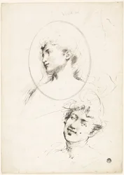 Dos cabezas femeninas