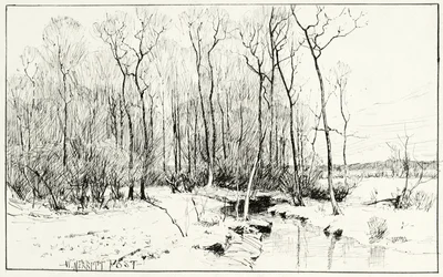 Sin título, paisaje de invierno