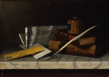 Naturaleza muerta con carta al Sr. Clarke, 1879
