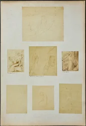 Estudios para "The Gay Goshawk", "Wreck of a Sailing Boat", "Lady Clare" y otros bocetos