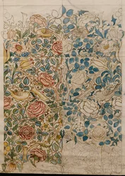 Rosa, diseño para chintz