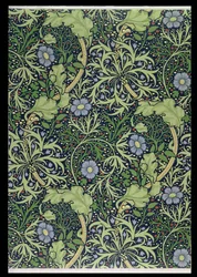 Diseño de Papel Tapiz de Algas Marinas, impreso por John Henry Dearle, 1901