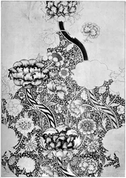 El patrón de Wandle impreso en algodón, 1884-1934