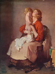 Lady Orpen y niño, 1935
