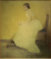 Mujer en amarillo
