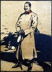 Kaiser Wilhelm II (1859-1941) ilustración de "Twelve Portraits - Second Series", publicada en 1899 (xilografía coloreada a mano)
