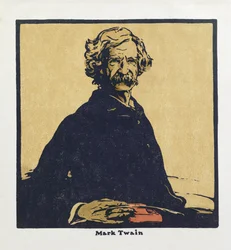 Mark Twain, de "Twelve Portraits - Second Series", publicado por primera vez por William Heinemann