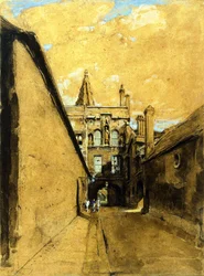 Puerta del nuevo College Lane