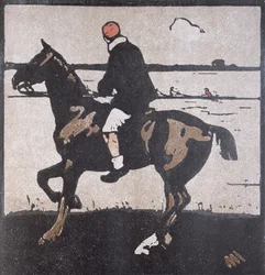 El mes de abril: El remo, de "Un almanaque de doce deportes", con palabras de Rudyard Kipling, publicado por primera vez por William Heinemann
