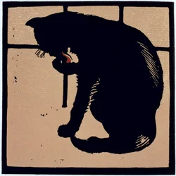 The Un-Common Cat, de "The Square Book of Animals", publicado originalmente en 1900 (litografía en color)