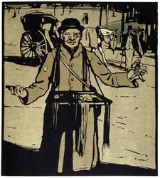 Toy Merchant, Londres - en "Types of London", de William Nicholson (1872-1949), ed Floury