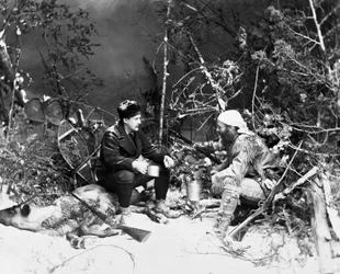 Vida del trampero en Canadá, foto de Nottman, circa 1890
