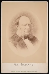 Retrato de Carl Wilhelm Siemens 1823-1883, antes de 1876