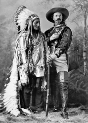 Toro Sentado y Buffalo Bill en 1886