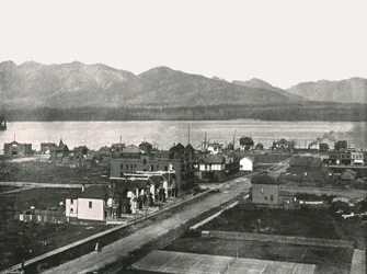 El puerto, Vancouver, Canadá, 1895