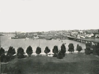 Vista desde los edificios gubernamentales, Victoria, Canadá