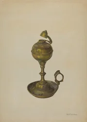 Lámpara de latón, c. 1939