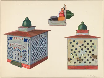 Banco mecánico Excelsior de Hall, c. 1937
