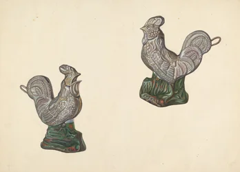 Hucha de gallo, c. 1938