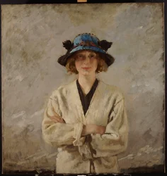 Niña con Sombrero Azul, 1912